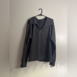 Washed Black Quarter Zip